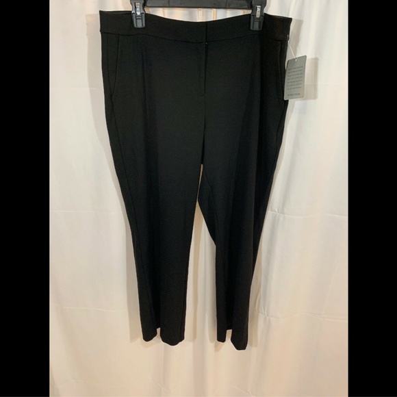 NEW $238 Eileen Fisher Crop Flare Leg Pants in‎ Black [SZ 14 ] - Picture 3 of 8